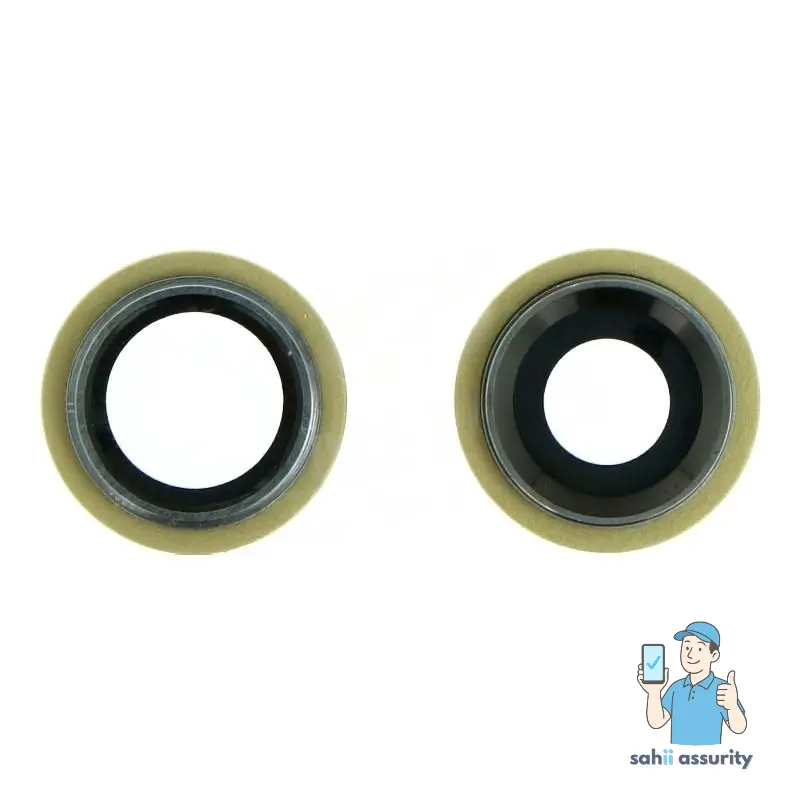 Camera Lens Glass with Frame for Apple iPhone 11 Yellow thumbnail